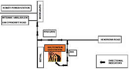 Map to Bultfontein Guest house