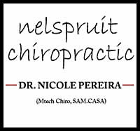 Chiropractors in Neslpruit, Neuromusculoskeletal disorder treatment and care, Mpumalanga, Dr. Nicole Pereira