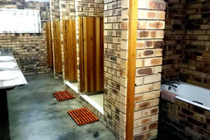 Nelspruit backpackers ablution blocks for men and women separate