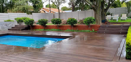 Outdoor furniture, wooden decks, Nelspruit, Lowveld, Mpumalanga